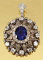 SAPPHIRE AND DIAMOND PENDANT, LATE 19TH CENTURY Of ... | Sparkly thin…