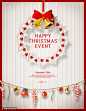 金色铃铛 圣诞元素 圣诞狂欢 圣诞节主题海报设计PSD广告海报素材下载-优图-UPPSD