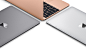 MacBook : 格外轻巧纤薄的 MacBook 配备了新的第七代处理器，拥有更快的固态硬盘存储，并提供最长可达 10 小时的电池使用时间。