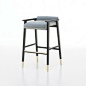 A hint of vintage chic and dash of high style makes up the new Yves bar stool. #kitchenchairs