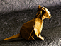 全部尺寸 | David Brill Origami Seated Cat | Flickr - 相片分享！