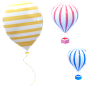 气球png C4D建模素材