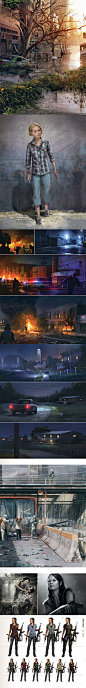 The Last Of Us 最后生还者 原画设定 人物 场景 CG游戏 美术素材-淘宝网