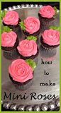 how to make Mini Rose cupcakes