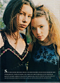 Scarlett Johansson and Jessica Biel in Teen People, 1998