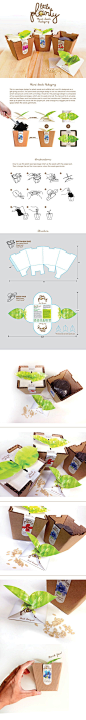 Little Planty- Plant seeds package design by CHENGWEN fung, via Behance #packaging #design