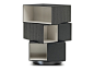 Contemporary style freestanding swivel wooden bookcase PAGE by Minotti