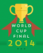 World Cup Final 2014 Match Graphic : The World Cup is coming up and with this project I wanted to highlight some football match scenarios in a simple and illustrative way with captions to highlight some of what goes on in a 90 minute match. I have tied in