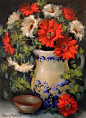 Artists Of Texas Contemporary Paintings and Art - Summer Gerbera Daisies and a North Texas Art Show by Floral Artist Nancy Medina
