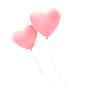 粉色气球漂浮装饰png (17)