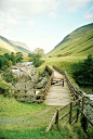 River Tilt Bridge, Blair Atholl, Scotland想到四个字——“绿野仙踪”