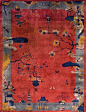 1920-1930年民国时期的精美地毯。