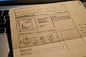 sketched wireframes