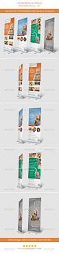 Premium Junior Education Banner Roll-up - Signage Print Templates