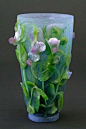 Linda Ethier "Field Peas" Pate de verre