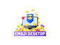 Illustration for Emojidesktop Chrome Extension chrome extension deskto 表情