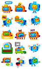 Ed & Tess - Social messenger app stickers : Meet Ed & Tess, robotic buddies for life (until their batteries run out). A social messenger app sticker pack. 