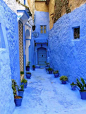 上帝把蓝色都用尽 -- 迷人的蓝色摩洛哥古城
