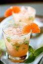 Pink Grapefruit Mojitos