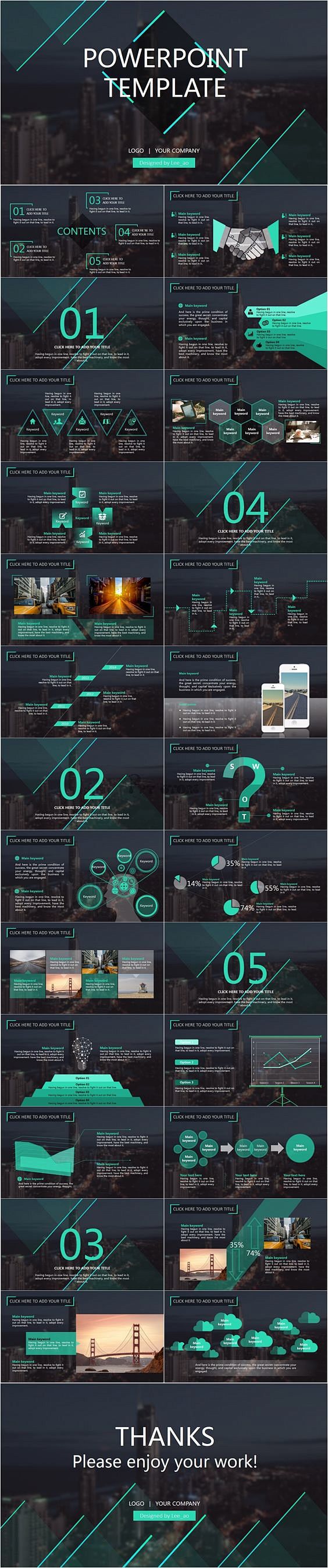 powerpoint template，...