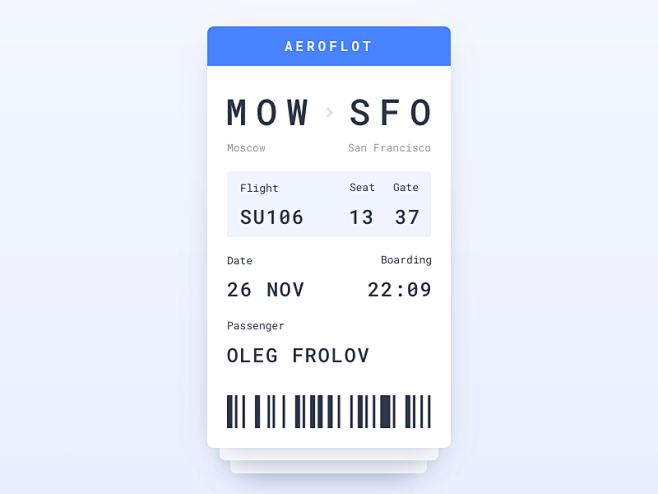 Boarding pass