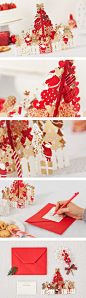 韩国创意设计立体圣诞节3d贺卡镂空烫金爱心树祝福客户新年卡片-淘宝网