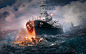 General 1920x1200 artwork World of Warships  video games battleships battle