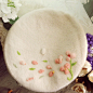 羊毛毡冬季樱花物语帽子帽子
