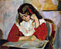 The Reader, Marguerite Matisse_亨利·马蒂斯_有画网