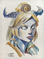 Blizzcon Comissions, Grace Liu : Had the honor to attend the first Blizzcon Hearthstone Artists' Nook as a participant.  It was amazing to be there, and I really enjoyed painting for people and watching their delight as they saw their commissions.  It tak