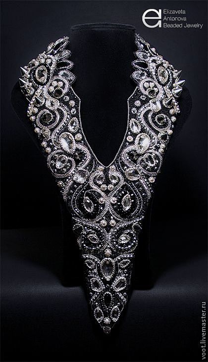 Bead embroidery neck...