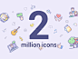 2 million icons landing page