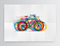 Bicicletas自行车图案设计欣赏