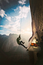 This is Only For The Professionals. Historic Yosemite Free Climb: Fantastic close-up images #NozzleAdventure: 
