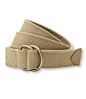 Casual khaki canvas belt 