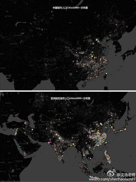 下载世界各城市人口1000+数据集，分别...