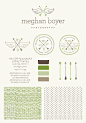 Meghan Boyer Brand Elements | Custom Logo, Watermark, Illustrations, Pattern: 