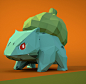 Low Poly Bulbasaur (Pokemon), Matias Hollmann : Fan art of Bulbasaur. Low Poly Style.