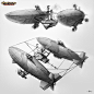 PURE STEAM - War Zeppelin by 47ness.deviantart.com on @deviantART