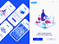 Loopo App Screens share food and drink food ux  ui ux animation startup branding startup location app location design ux illustration ui