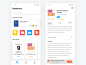 Bookstore mobile ios ui book read design app