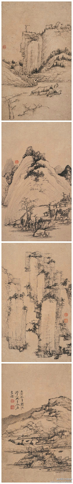 我爱设计·呵呵采集到绘画——国画（山水）