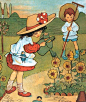 Watering the Flowers by Mabel Lucie Attwell