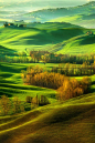 Val d’Orcia Tuscany Italy瓦尔道尔恰，托斯卡纳，