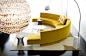 luv curved sofa: