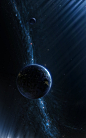 General 1200x1920 digital art portrait display CGI space universe planet stars sun rays galaxy Milky Way