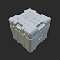 sci fi metal crate 3d model