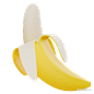 香蕉pisang - @到位啦UI素材 水果3D模型素材下载
