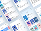 Book Reading App Design1 social package font light set interface chinese colour books read blue reading app book ux logo dribbble design icon ui