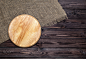 Cutting board on wooden table, top view by Max Lashcheuski on 500px